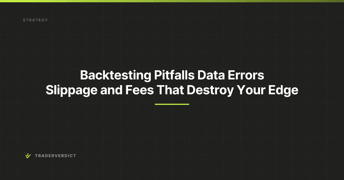 Backtesting Pitfalls: Data Errors, Slippage, and Fees That Destroy Your Edge