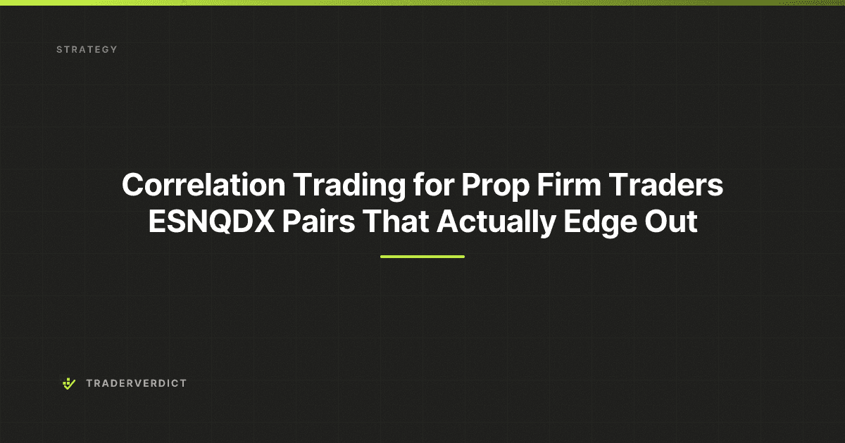 Correlation Trading for Prop Firm Traders: ES/NQ/DX Pairs That Actually Edge Out