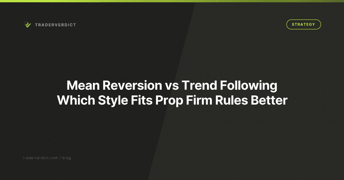 Mean Reversion vs Trend Following: Which Style Fits Prop Firm Rules Better