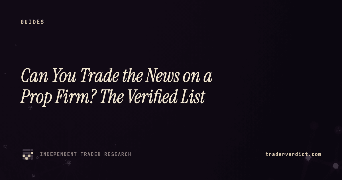 Can You Trade the News on a Prop Firm? The Verified List