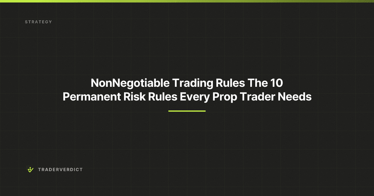 Non-Negotiable Trading Rules: The 10 Permanent Risk Rules Every Prop Trader Needs
