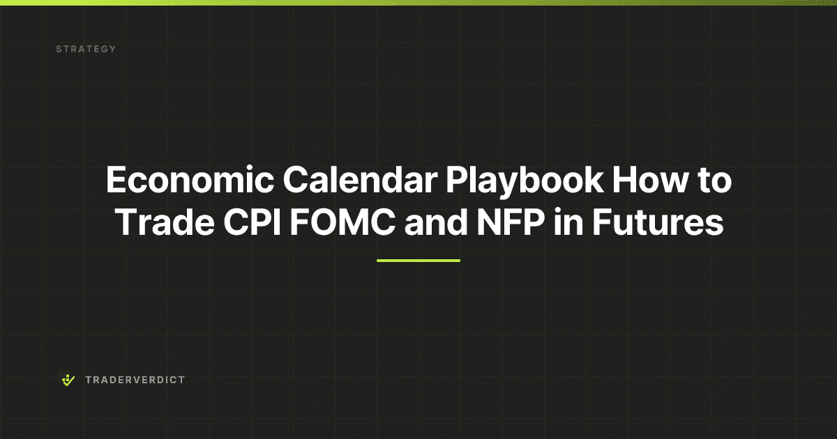 Economic Calendar Playbook: How to Trade CPI FOMC and NFP in Futures
