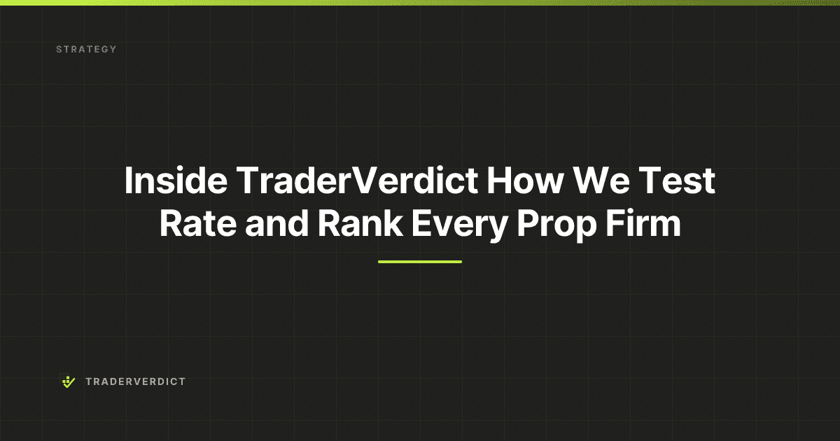 Inside TraderVerdict: How We Test, Rate, and Rank Every Prop Firm — TraderVerdict