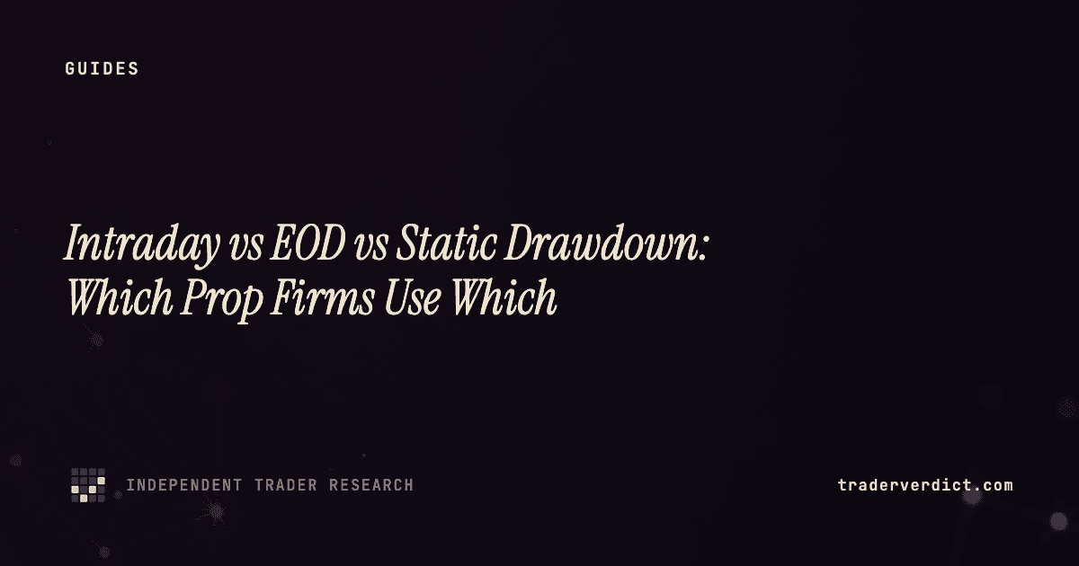 Intraday vs EOD vs Static Drawdown: Which Prop Firms Use Which