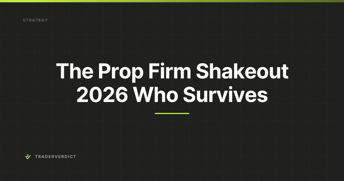 The Prop Firm Shakeout 2026: Who Survives