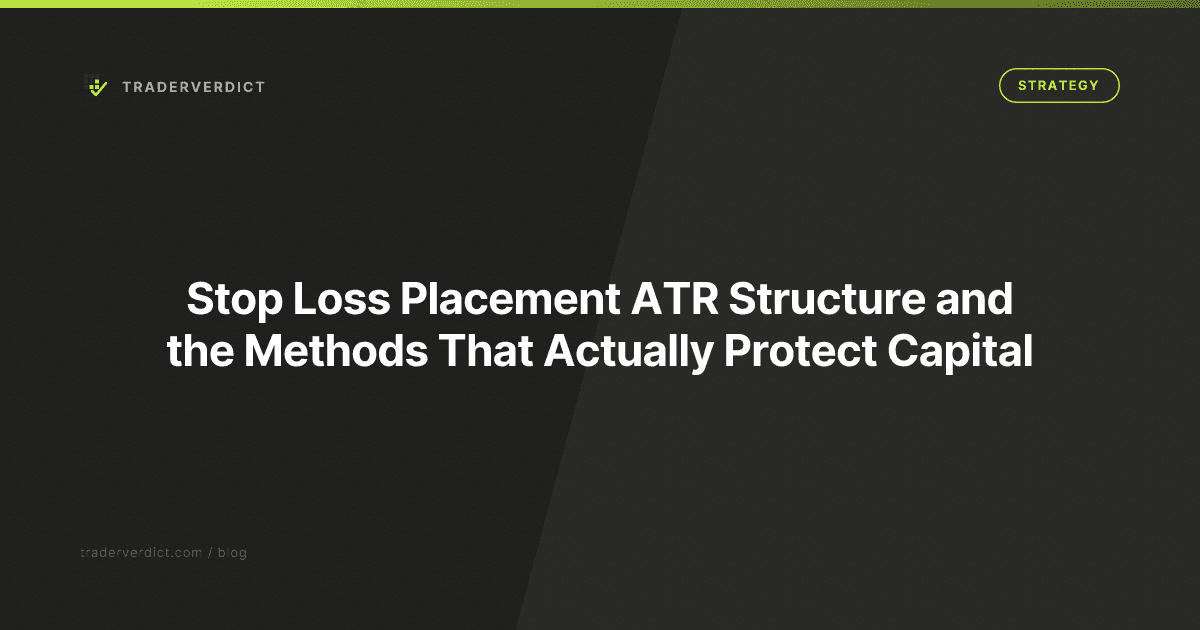 Stop Loss Placement: ATR, Structure, and the Methods That Actually Protect Capital