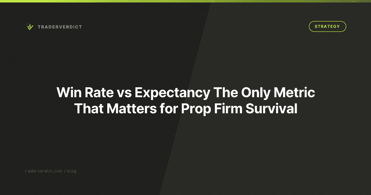 Win Rate vs Expectancy: The Only Metric That Matters for Prop Firm Survival